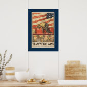 Poster de l'équipe de guerre vintage (Cuisine)