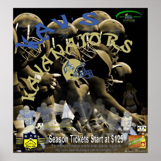 Poster de l'équipe Kav's Kavanators (Devant)