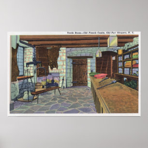 Poster De Lery Castle et vue de mémorial de