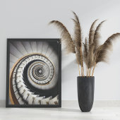 Poster de l'escalier en spirale