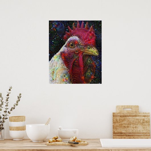 Poster de l'espace de poulet de rêve profond (Cuisine)