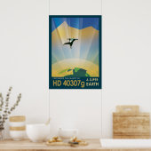 Poster De L'Espace Rétro-La Gravité D'Une Super Te (Cuisine)