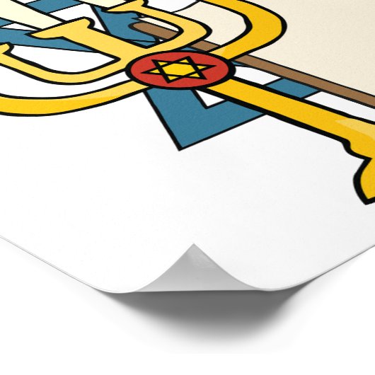 Poster de l'étoile de David (Coin)