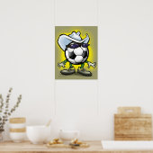 Poster de l'étoile de football (Cuisine)