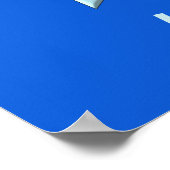 Poster de l'étoile de la fête Bright Blue (Coin)