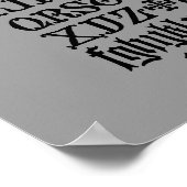 Poster de lettres gothiques (Coin)