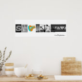 Poster de lettres Saginaw (Cuisine)