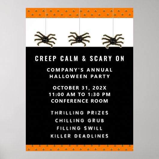 Poster de l'événement de fête d'Halloween (Devant)