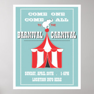 Poster de l'événement du carnaval sur mesure