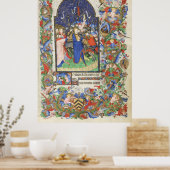 Poster De Levis Book of Hours, Illustration 04 (Cuisine)