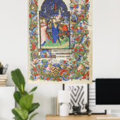 Poster De Levis Book of Hours, Illustration 04 (Bureau à domicile)