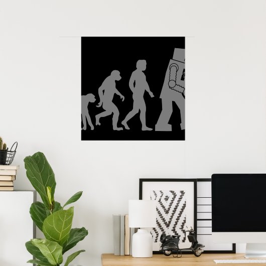 Poster de l'évolution des robots (Bureau à domicile)
