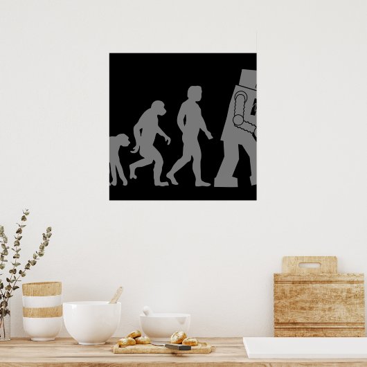 Poster de l'évolution des robots (Cuisine)