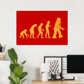 Poster de l'évolution des robots (Bureau à domicile)