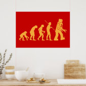 Poster de l'évolution des robots (Cuisine)