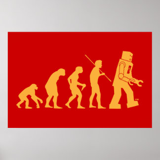 Poster de l'évolution des robots