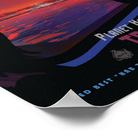 Poster de l'exoplanète TRAPPIST-1e (Coin)