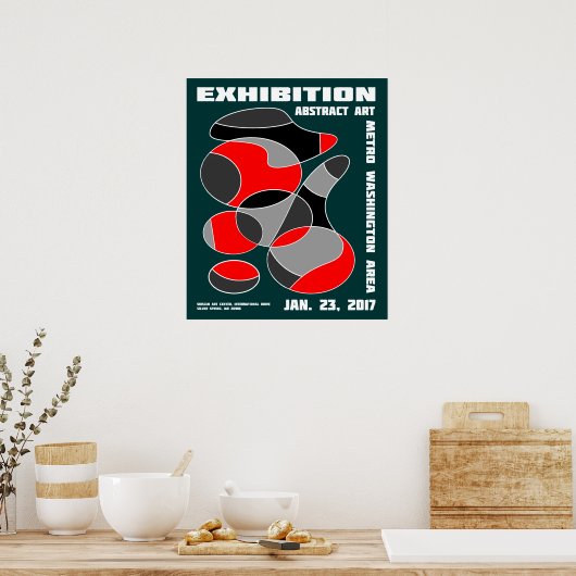 Poster de l'exposition d'art Abstrait #1 (Cuisine)