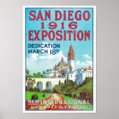 Poster de l'exposition internationale de San Diego (Devant)