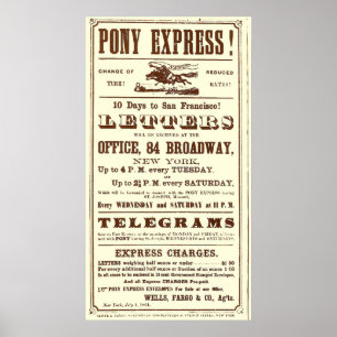 Poster de l'Express Pony : Histoire américaine