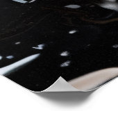 Poster de l'Harmonie Liquide Noire (Coin)