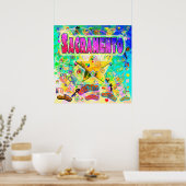 Poster de l'heure de l'époque de Sacramento (Cuisine)