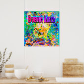 Poster de l'heure de l'ère de Buenos Aires (Cuisine)