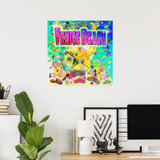 Poster de l'Heure de Venice Beach (Bureau à domicile)