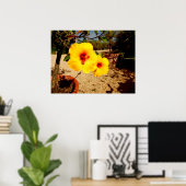 Poster de l'Hibiscus jaune (Bureau à domicile)