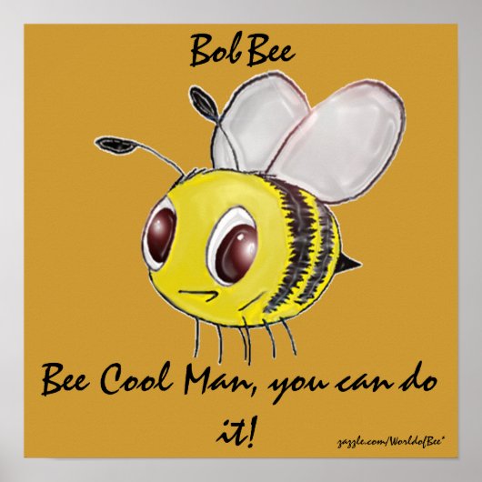 Poster de l'Homme Cool d'abeilles (Devant)