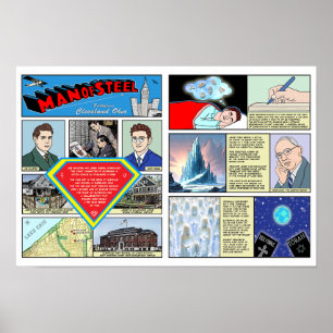 Poster de l'homme de l'acier Eerie Lake Erie Merch