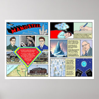 Poster de l'homme de l'acier Eerie Lake Erie Merch