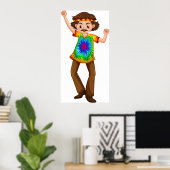 Poster de l'homme hippie (Bureau à domicile)