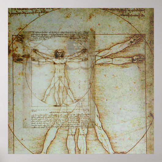 Poster de l'homme vitruvien (Devant)