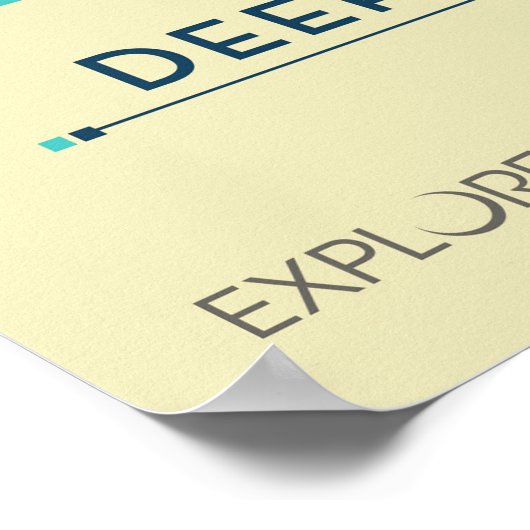 Poster de l'horloge atomique Deep Space, version b (Coin)