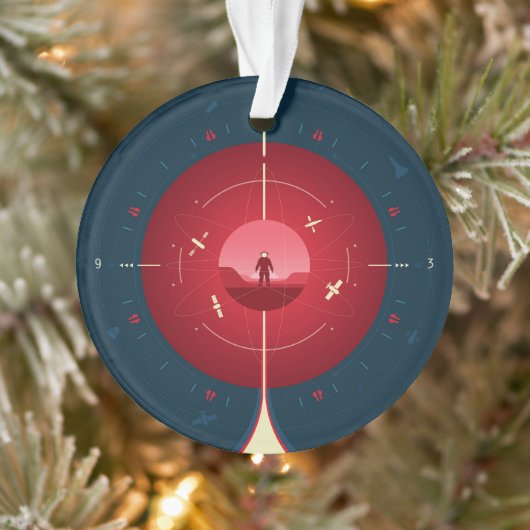 Poster de l'horloge atomique Deep Space, version r (Arbre)