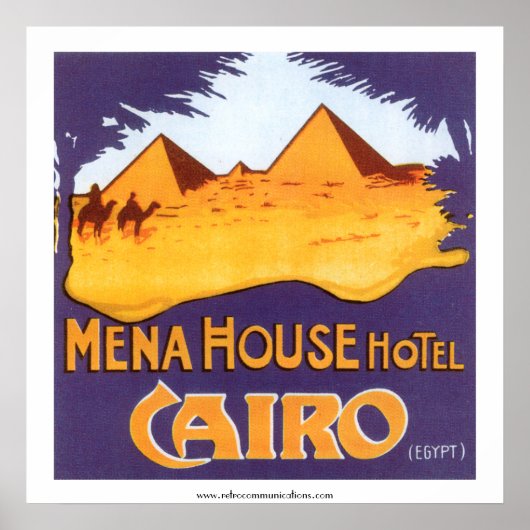 Poster de l'hôtel Mena House du Caire (Devant)