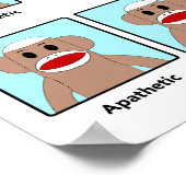 Poster de l'humeur de singe de Sock (Coin)