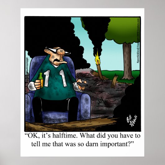 Poster de l'Humour de football amusant (Devant)