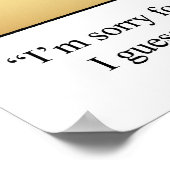 Poster de l'Humour de golf amusant (Coin)