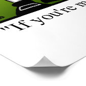 Poster de l'Humour de Thanksgiving drôle (Coin)