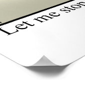 Poster de l'Humour de Thanksgiving drôle (Coin)