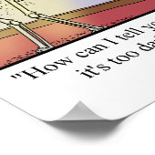 Poster de l'Humour Dracula Vampire drôle (Coin)