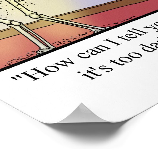 Poster de l'Humour Dracula Vampire drôle (Coin)