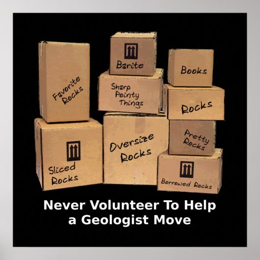 Poster de l'Humour mobile de géologie (Devant)