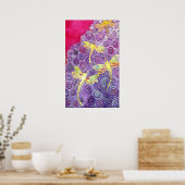 Poster de libellule peint à la main par Cyn Mc (Cuisine)