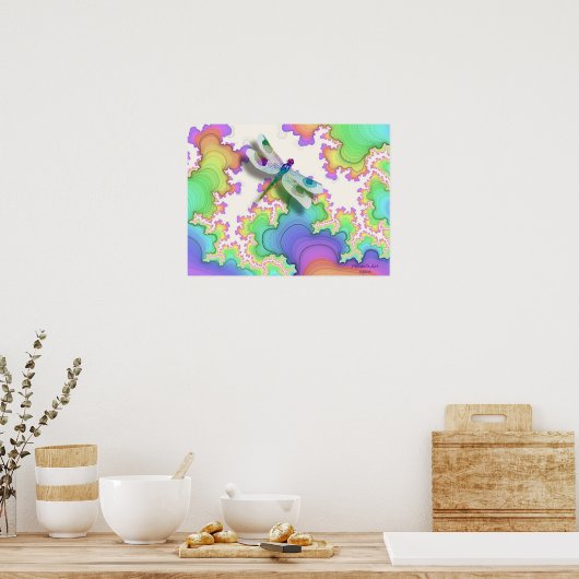Poster de libellules (Pastels) (Cuisine)