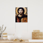 Poster de l'icône de Jesus Pantocrator (Cuisine)