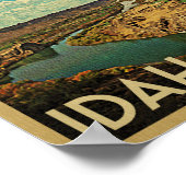 Poster de l'Idaho - Canyon de Snake River Vintage (Coin)