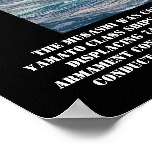 Poster de l'IJN Battleship Musashi (Coin)